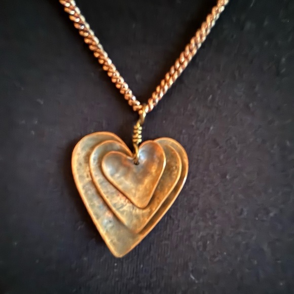 Layered Heart Necklace - Picture 1 of 5